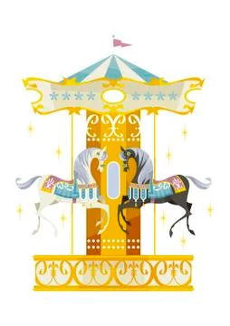 Carousel Stock Illustration