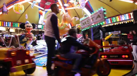 Carousel for kids Stock Footage 23712131