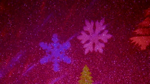 Carousel of light rays of different colors. Flying colored silhouettes Stock-Footage 202040607