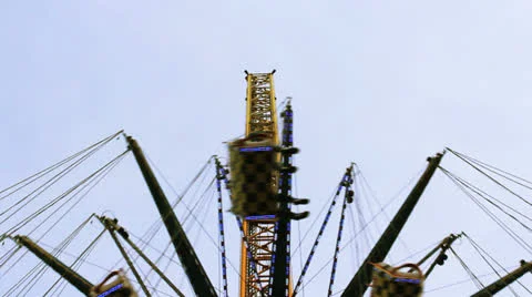 Carousel luna park 06 Stock Footage 22618659