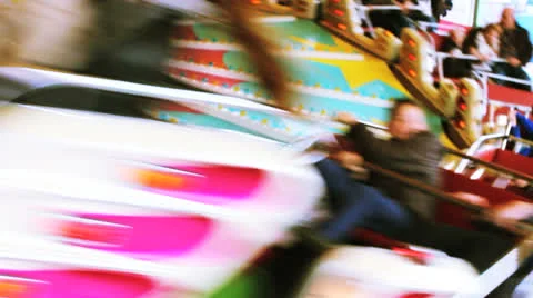 Carousel luna park 09 Stock Footage 22626640