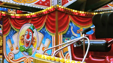 Carousel luna park 10 Stock Footage 22627891