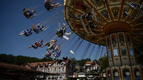 Carousel - Luna Park Stock Footage 88135417