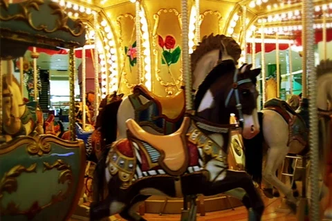 Carousel Merry-Go-Round Stock Footage 482787