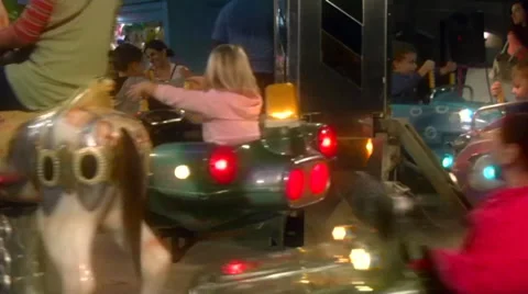 Carousel merry go round Stock Footage 32364147