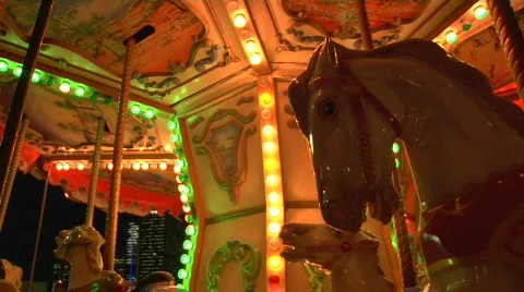 Carousel Mid Shot Stock Footage 562689
