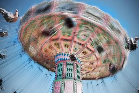 Carousel motion blur Stock Photos