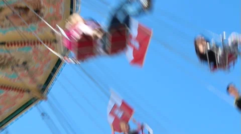 Carousel in motion in closeup Stock Footage 42413684