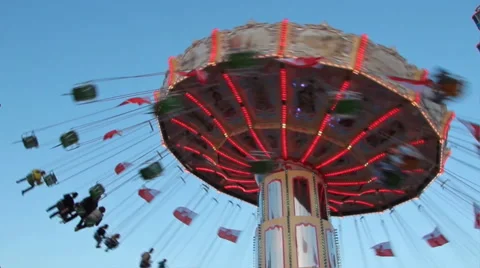 Carousel in motion Stock Footage 42208903