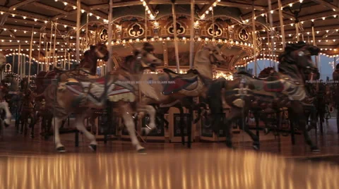 Carousel in New York Stock Footage 49024884