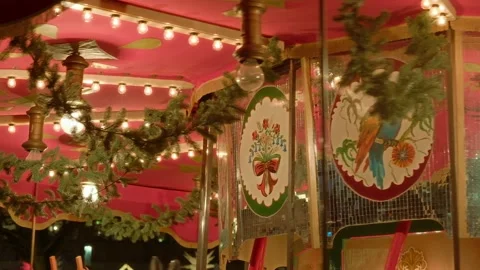 Carousel, night 02 Stock Footage 230671313