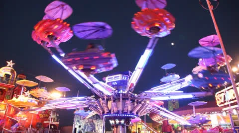 Carousel at night Vidéo 24865390