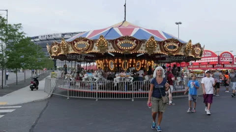 Carousel At The NJ State Fair Stock Footage 51830661