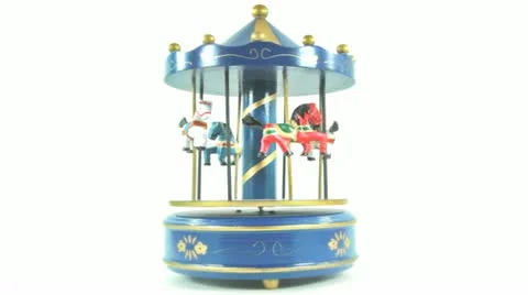 Carousel old toy Stock Footage 11055587