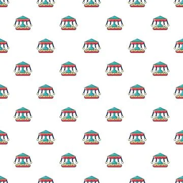 Carousel pattern seamless Stock Illustration