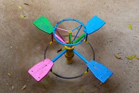 Carousel on the playground Stock Photos