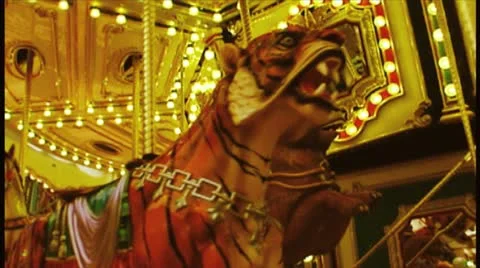 Carousel Ride Stock Footage 11082307