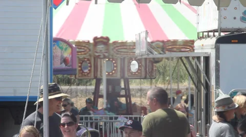 Carousel Ride Stock Footage 27814973