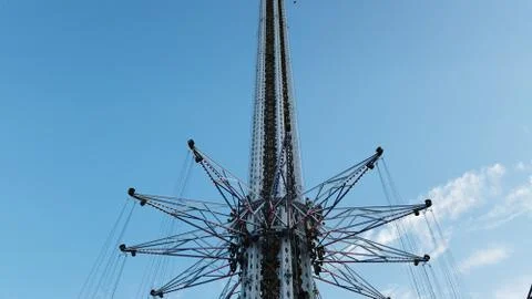 Carousel sky spin Stock Photos