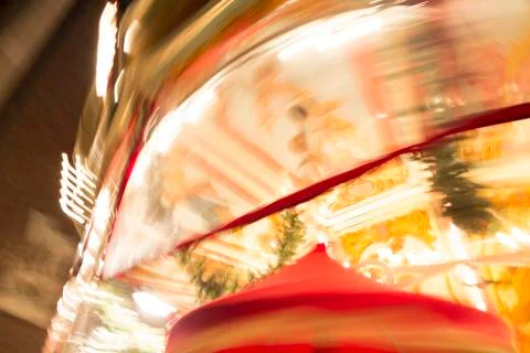 Carousel slow shutter speed Stock Photos