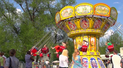 Carousel slowmotion Stock Footage 30836243