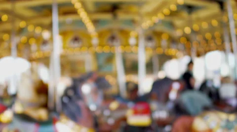 Carousel spinning Stock Footage 65403658