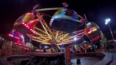 Carousel spinning 库存影片 83894590