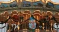 Carousel Spinning Horses Merry Go Round Paris, France, French Fun Park European HD Footage