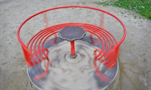 Carousel spinning round Stock Photos