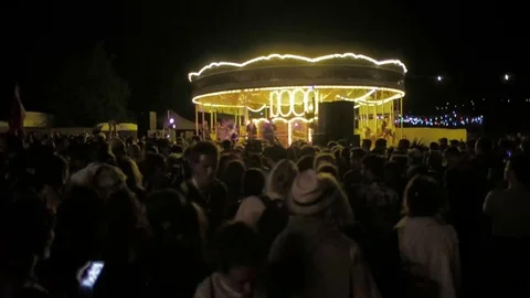Carousel Stage Time Lapse Video stock 82605757