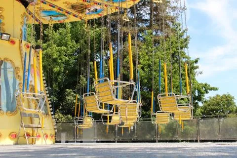 Carousel swing at the fair Stock Photos