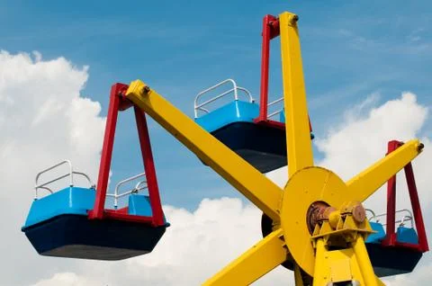 Carousel in theme park Stock Photos