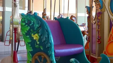 Carousel Time Remapping Fast Slow Fast SLow Fast Slow Fast No People Video stock 10719591