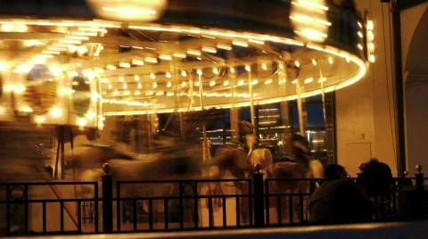 Carousel Timelapse Stock Footage 629868