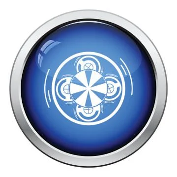 Carousel top view icon Illustrazione stock