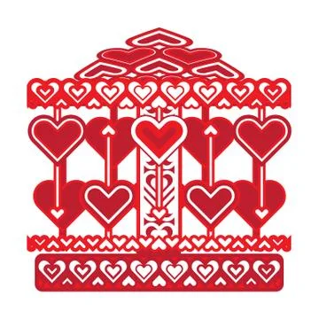 Carousel Toy of Love Stock-Illustration