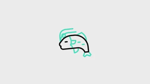 Carp Animated Icon Stock Footage 320226165