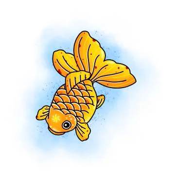 Carp koi fish. Tattoo design. Stock Illustration