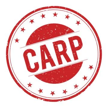 CARP stamp sign Stock Illustration