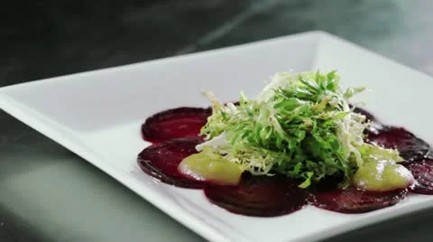 Carpaccio Slide Two Stock Footage 12272694