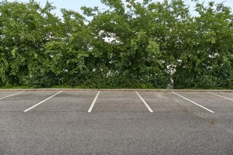 Carpark with empty spots Stock Photos