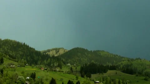 Carpathian meadows Video stock 76487915