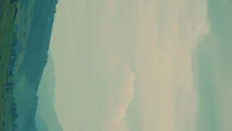 Carpathian mountains with fast clouds Stock Footage 245459249