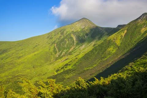 Carpathian mountains landscape Stock Photos