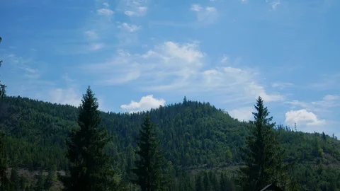 Carpathian Mountains. Sky. Timelapse. Video stock 95111364