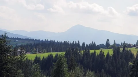 Carpathian mountains in summer Stock Footage 248907960