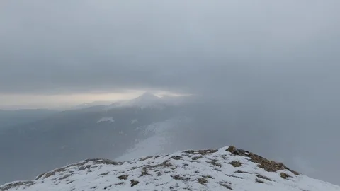 Carpathian mountains. Timelapse Stock Footage 125814344