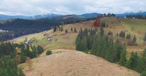 Carpathians mountains autumn Stock Footage 112014233