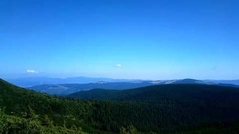 Carpathians Mountains. Panorama. Stock Footage 70727249