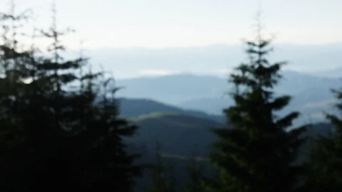 Carpatian Mountain under cloudy sky Stock Footage 113283705